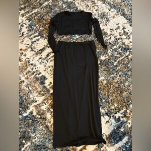 Temu Black Two-Piece Set